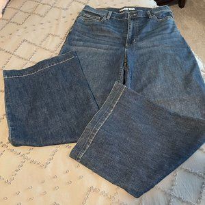 Land's End High Rise Wide Leg Jeans - 14